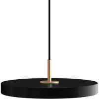UMAGE Hängelampe Asteria mini, dimmbar, schwarz, für Wohn- / Esszimmer, Aluminium, Design