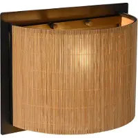 Lucide Wandleuchte aus Rattan, Modell 03229/01/30, 29 cm breit, 22 cm hoch