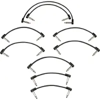 Fender Blockchain Patch Cable Kit SM Schwarz Winkelklinke - Winkelklinke