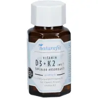 Naturafit Vitamin D3 + K2 Mk-7 superior absorbance Kapseln, 90 St. Kapseln