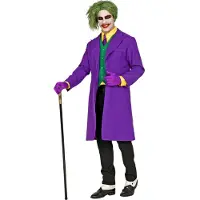 Finidi Mantel "Böser Clown" für Herren, lila/grün