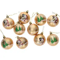 Safta Christmas Balls 6 Cm Pack 10 Mickey Mouse Happy Smiles Mehrfarbig