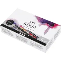 Pigment Art Proff Art Aqua Aquarel Paint, 12 Farben