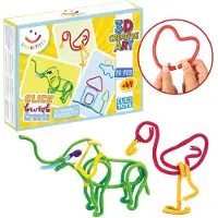 Clics Toys Spaghetteez 70-teiliges magnetisches Bauset
