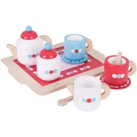 Bigjigs Holzteeset mit Tablett