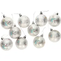 Disney Frozen Christmas Balls 6 Cm Pack 10 Frozen Ii Memories Mehrfarbig