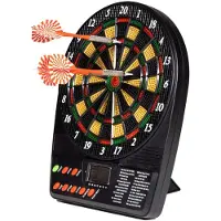 Van Der Meulen Mini Electronisch Dartboard, Dartscheibe, Schwarz, Kunststoff, Kind, China, 270 mm