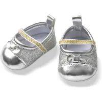Heless Puppenschuhe Ballerina Glitter 38-45 cm Polyester silber