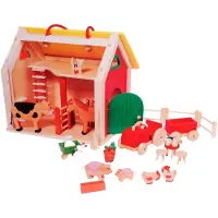 Goki Koffer Farmhaus mit Zubehör, 3 Jahr(e)