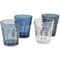 Bo Camp Tinkglas Mix&Match 4st 200 ml blau