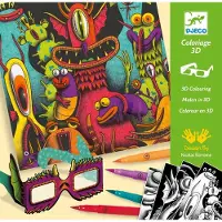 Djeco 3D-Malwerkstatt: Süße Monster,