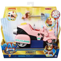 Spin Master PAW Patrol , Libertys Spielzeugauto aus dem Film mit Action-Sammelfigur (nur bei Target), Spielzeug für Kinder, Motorrad, 3 Jahr(e), Kunststoff, Mehrfarbig