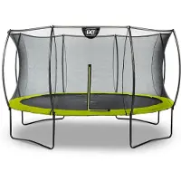 Exit Silhouette Trampolin ø366cm, auf Beinen, Rund, für Kinder, Grün