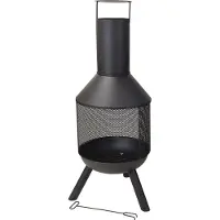 Huismerk Feuerstelle mit Schornstein Metall 116 cm