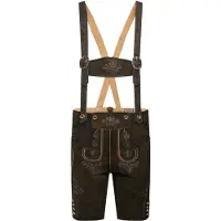 Stockerpoint Lederhose "Beppo 4" in bison gespeckt | Gr.: 64