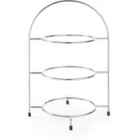 Super Merchant Buffetständer für 3 Teller (Ø 27 cm) – Etagen-Display, Edelstahl – 425473