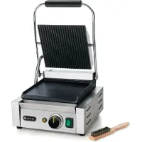 Hendi Kontaktgrill Einzel Gerillt/gerillt