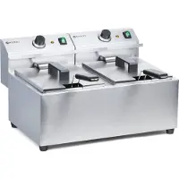 Hendi Friteuse MasterCook 2x8 Ltr 455x605x355 mm 230V-2x3500W