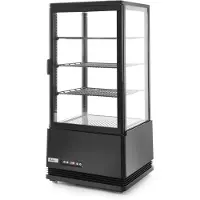 Hendi Aufsatz vitrine schwarz 78 l Anti-Beschlag höhe 966 mm