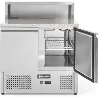 Hendi Pizzatisch, zweitürig 300 L, 900x700x1100 mm