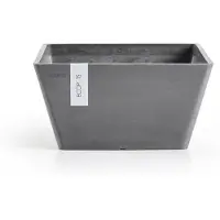 Ecopot's Blumentopf "BERLIN Grey", BxTxH: 25,5x25,5x12,8 cm