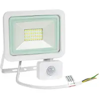 Spectrum LED Fluter Noctis Lux Weiß IP44 30W 2650lm Neutralweiß 4000K mit Bewegungsmelder