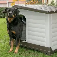 Ferplast Tür für Hundehütte Dogvilla 110, PVC transparent, 29,6 x 0,2 x 46,9 cm
