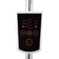Syntrox Germany Edelstahl Standventilator 60W 3 Stufen mit Timer Chrom