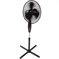 Syntrox Germany Standventilator 50W 3 Stufen mit Fernbedienung schwarz