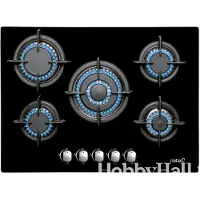CATA L 7005 CI, Schwarz, Integriert, 70 cm, Gaskochfeld, 5 Zone(n), 5 Zone(n)