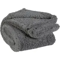 Unique living Wohndecke Teddy Plaid grau 150x200 cm