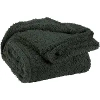 Unique living - Plaid/Decke Teddy - dunkelgrun - 150 x 200 cm