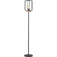 Brilliant Tosh Standleuchte, 1-flammig E27 Antik Holz Schwarz Korund93145/66