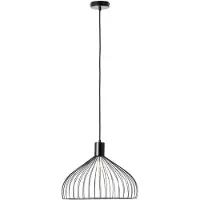 Brilliant Blacky Pendelleuchte 40cm E27 Schwarz Matt 99392/06