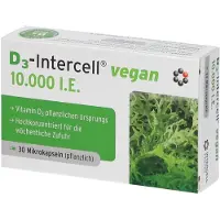 Intercell-Pharma GmbH D3-intercell Vegan 10.000 I.E. Kapseln 30 St