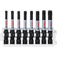 Bosch Impact T15/20x2/25x2/30x2/40 50 Screwdriver Tip Schwarz