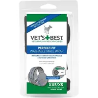 Vet's Best Waschbare Hundewindel 25 - 43 cm Mikrofaser schwarz