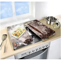 Wenko Abdeckplatte Kompas30 x 52 cm Glas/Keramik beige 2 St?ck