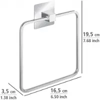 Wenko Handtuchhalter Turbo-Loc-System QuadroEdelstahl silber