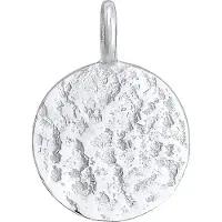 Elli Anhänger Plättchen Disc Organic Struktur 925 Silber Elli Silber