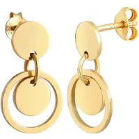 Elli Ohrringe Kreis Rund Geo Trend Hippie 925 Silber Elli Gold