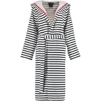 Cawö Bademantel 1242 Schwarz Weiß Damen-46