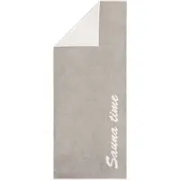 Cawö Saunatuch 449 Sauna-Time Two-Tone Stone