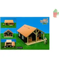 Kids Globe Kinderglobus Pferdestall Holz 2 Boxen - 1:24 (bruin)