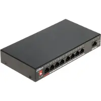 Dahua Technology PFS3009-8ET-96 Unmanaged L2 Fast Ethernet (10/100) Power over Ethernet (PoE) Schwarz