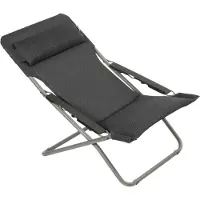 Lafuma Transabed Liegestuhl verstellbar Stahl/BeComfort Dunkelgrau LFM2829.8902