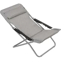 Lafuma Transabed Liegestuhl verstellbar Stahl/BeComfort Hellgrau LFM2829.8901