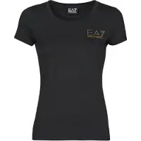 Emporio Armani für Damen. 8NTT65_TJDQZ Train Evolution T-shirt schwarz (L), Lässig, Baumwolle, Kurzarm