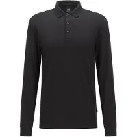 BOSS Longsleeve-Poloshirt aus Interlock-Baumwolle mit Logo Grösse M