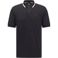 BOSS Slim-Fit Poloshirt aus Baumwolle mit gestreiftem Kragen Grösse XL